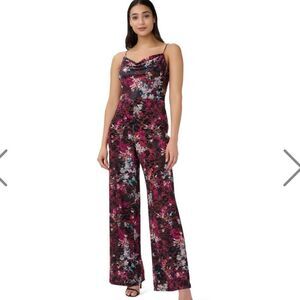 Adrianna Papell Multicolor Floral Jumpsuit